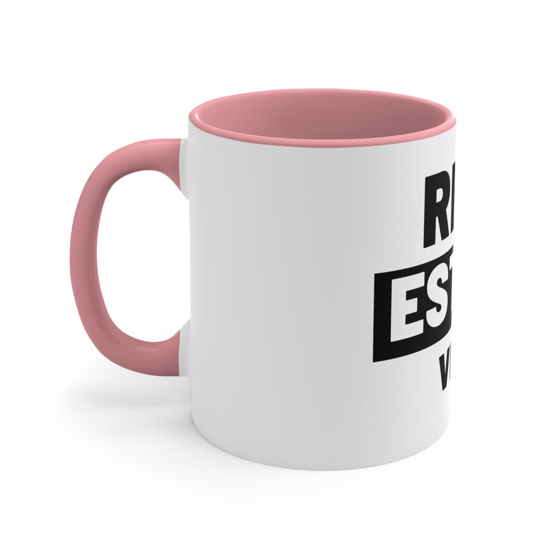 Two-Tone Coffee Mug for Real Estate Enthusiasts and Agents