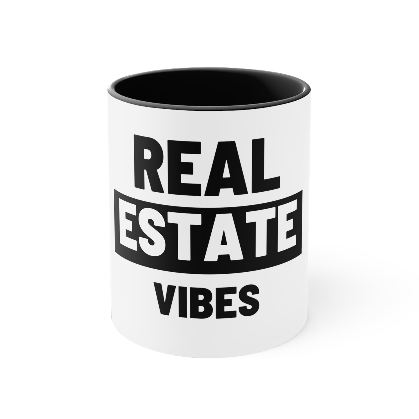 Two-Tone Coffee Mug for Real Estate Enthusiasts and Agents
