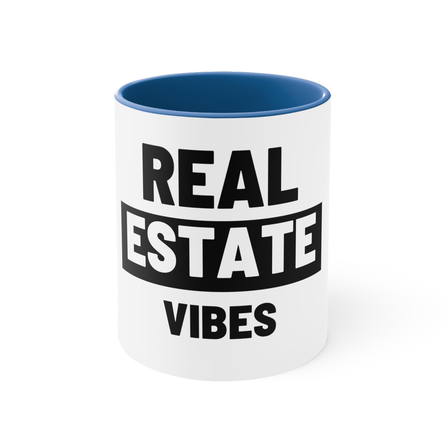 Two-Tone Coffee Mug for Real Estate Enthusiasts and Agents