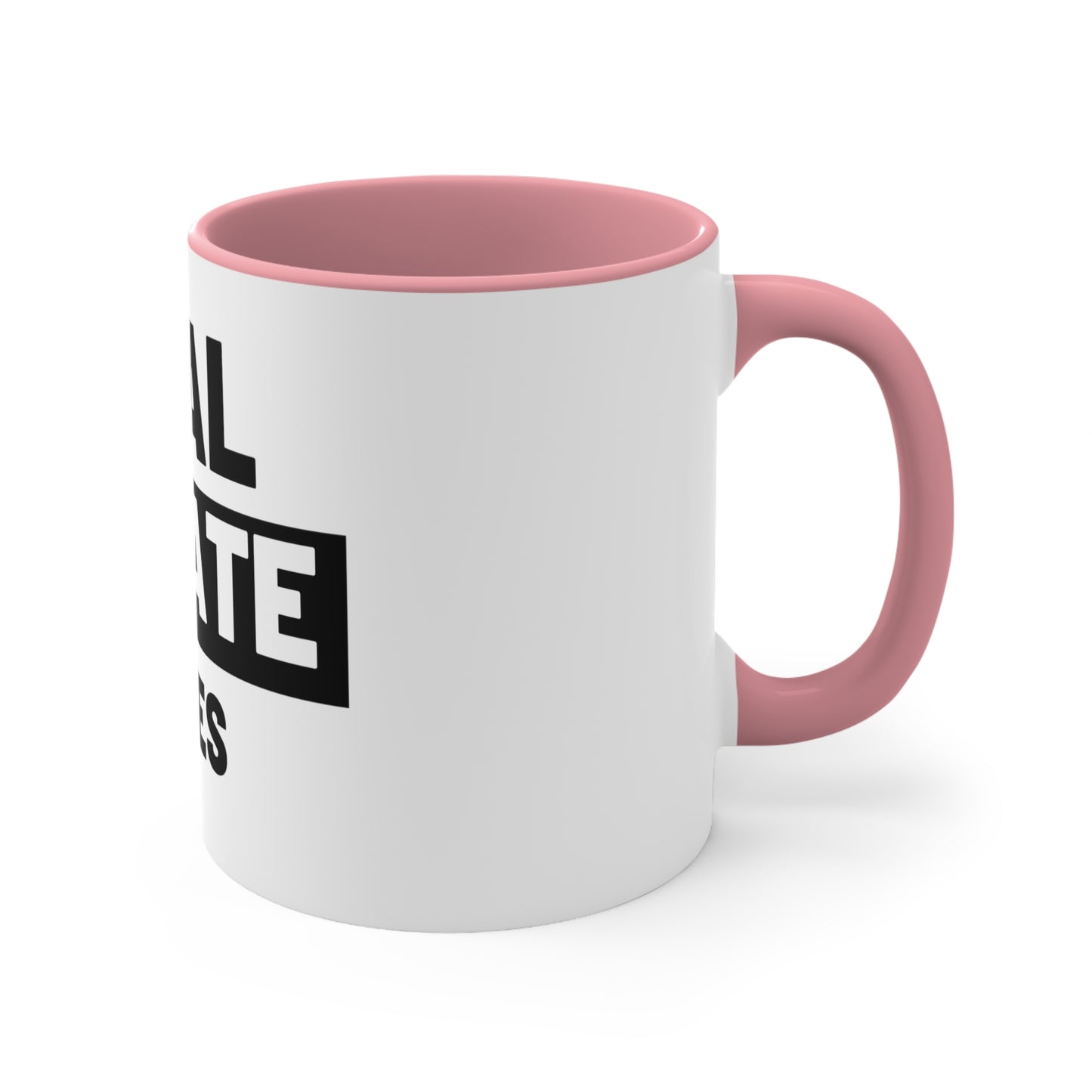 Two-Tone Coffee Mug for Real Estate Enthusiasts and Agents