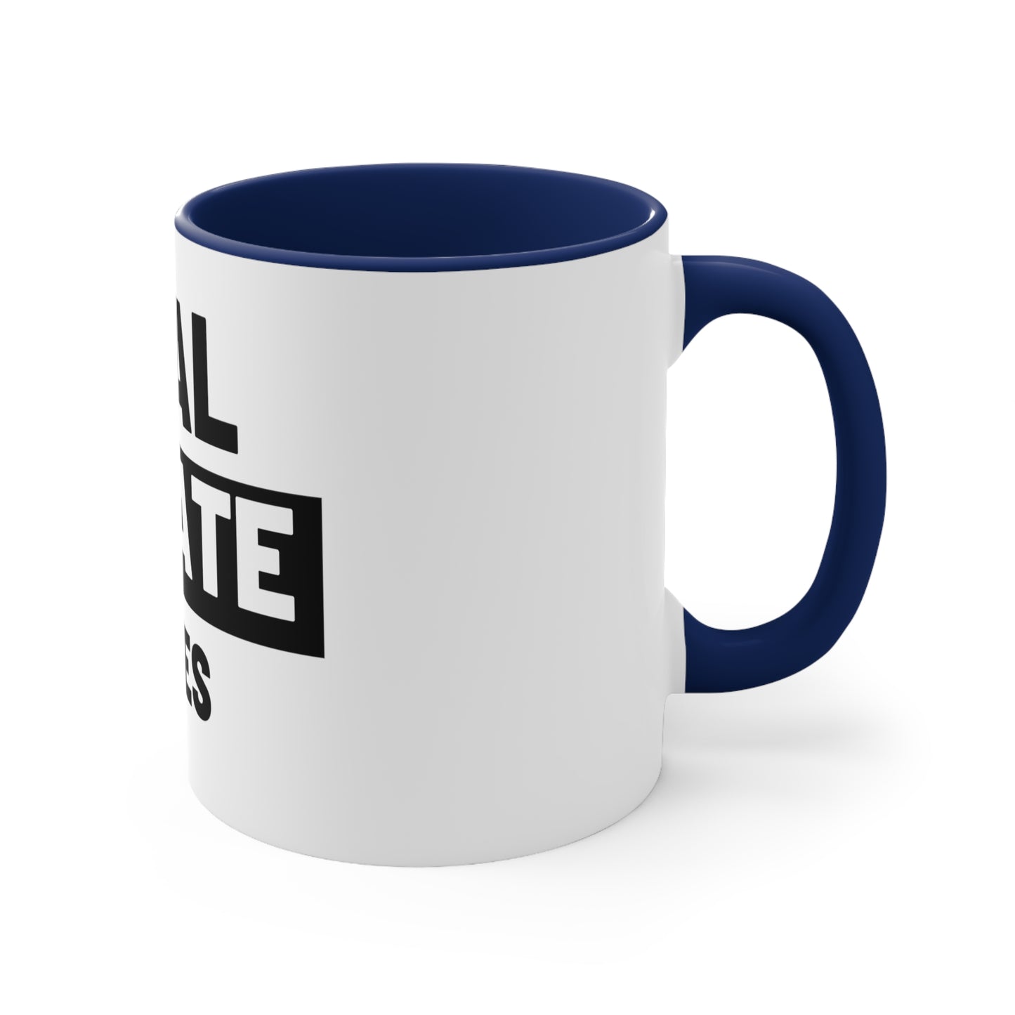 Two-Tone Coffee Mug for Real Estate Enthusiasts and Agents