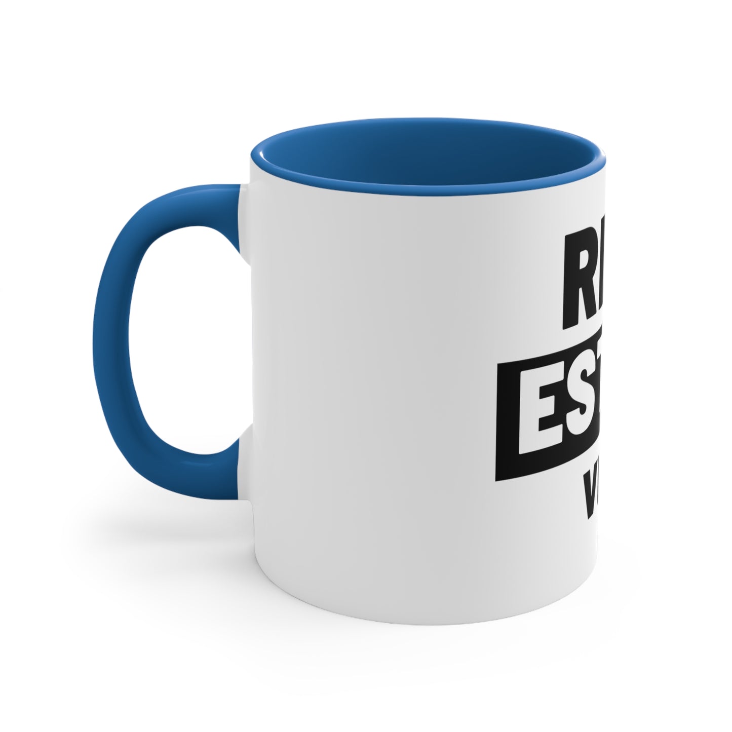 Two-Tone Coffee Mug for Real Estate Enthusiasts and Agents