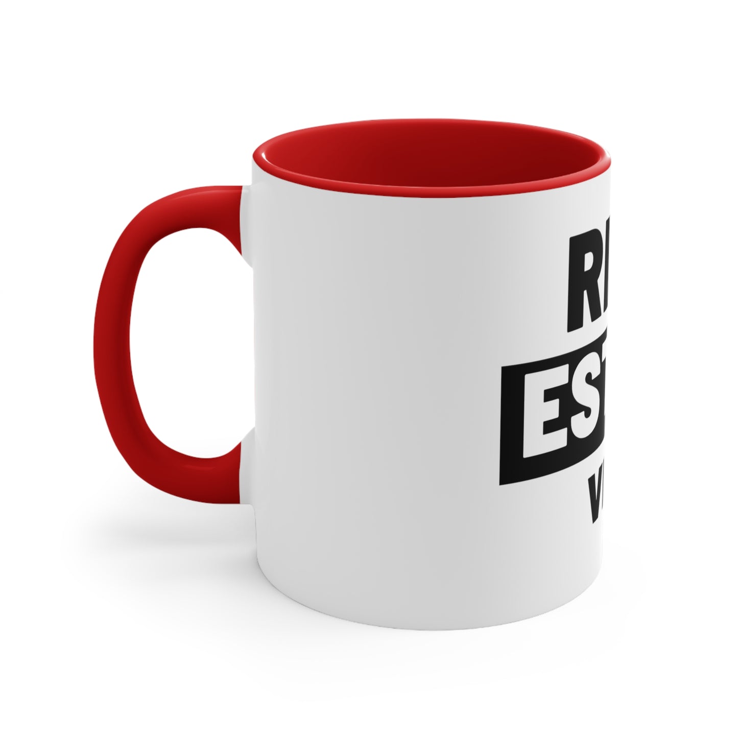 Two-Tone Coffee Mug for Real Estate Enthusiasts and Agents
