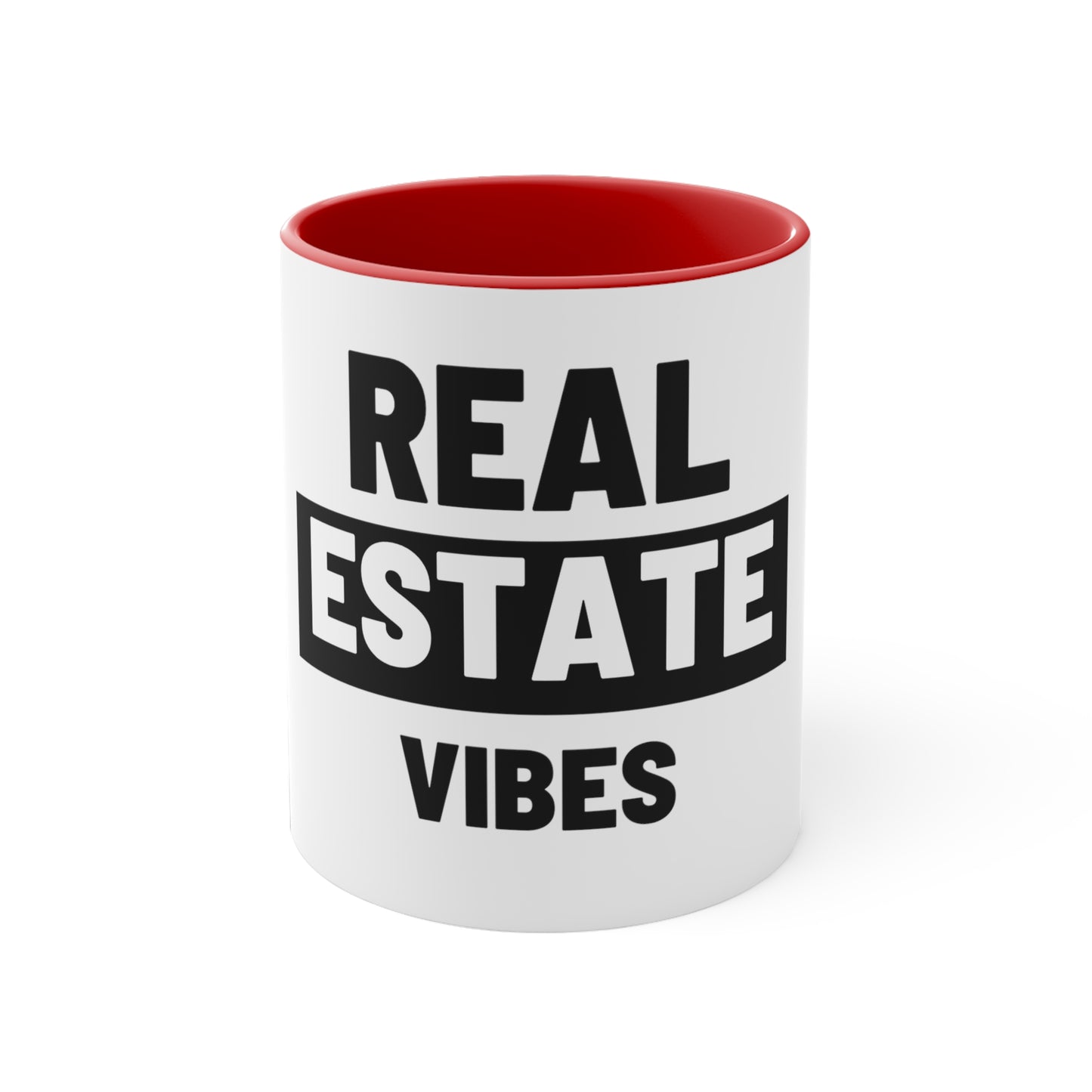 Two-Tone Coffee Mug for Real Estate Enthusiasts and Agents