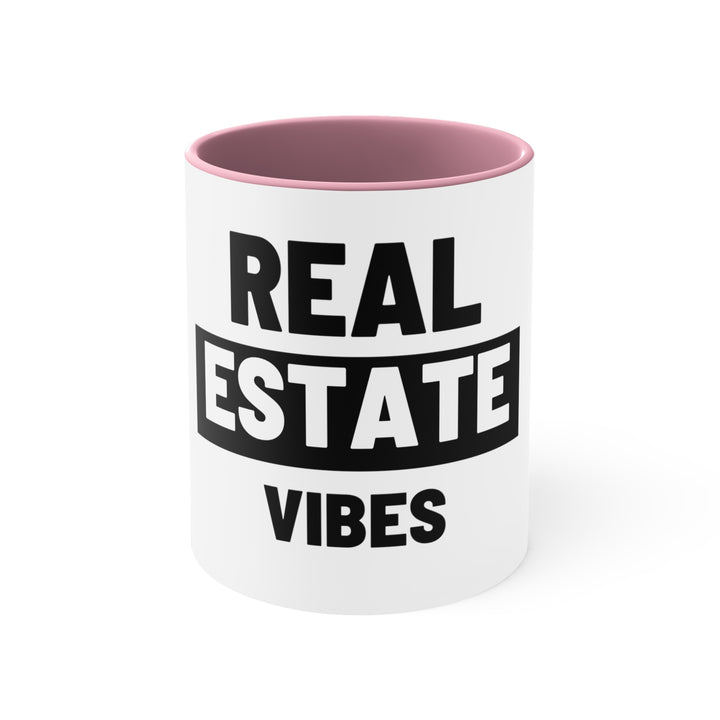 Two-Tone Coffee Mug for Real Estate Enthusiasts and Agents