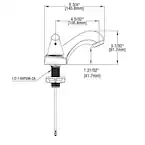 Glacier Bay Two Handle Bathroom Faucet 4in Centerset (Chrome)